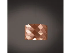 Online Lampadario Moderno Prisma Polilux ® Rame E Metallo Cromo 5 Luci E27 Cobrizo