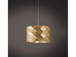 New Lampadario Moderno Prisma Polilux ® New Gold E Metallo Cromo 5 Luci E27 Dorado