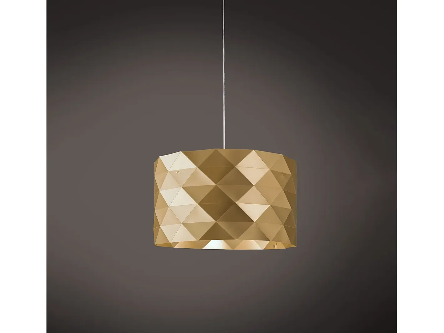 New Lampadario Moderno Prisma Polilux ® New Gold E Metallo Cromo 5 Luci E27 Dorado