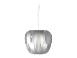 Lampadario Moderno Queen Polilux ® Argento E Metallo Cromo 2 Luci E27 Plateado Discount