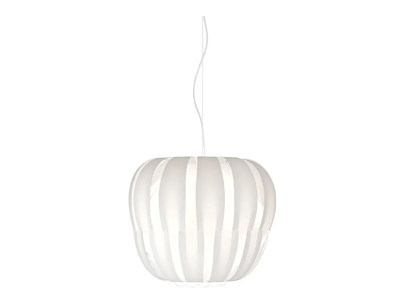 Lámpara Suspendida-Lampadario Moderno Queen Polilux ® Bianco E Metallo Cromo 3 Luci E27 Blanco