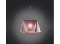 Lampadario Moderno Wanda Polilux ® Pink Metal E Metallo Cromo 5 Luci E27 Plateado New