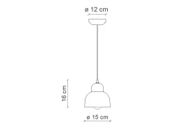 Online Ferroluce Lampadario Vintage Decò Berimbau Ceramica Turchese 1 Luce E27 Azul celeste