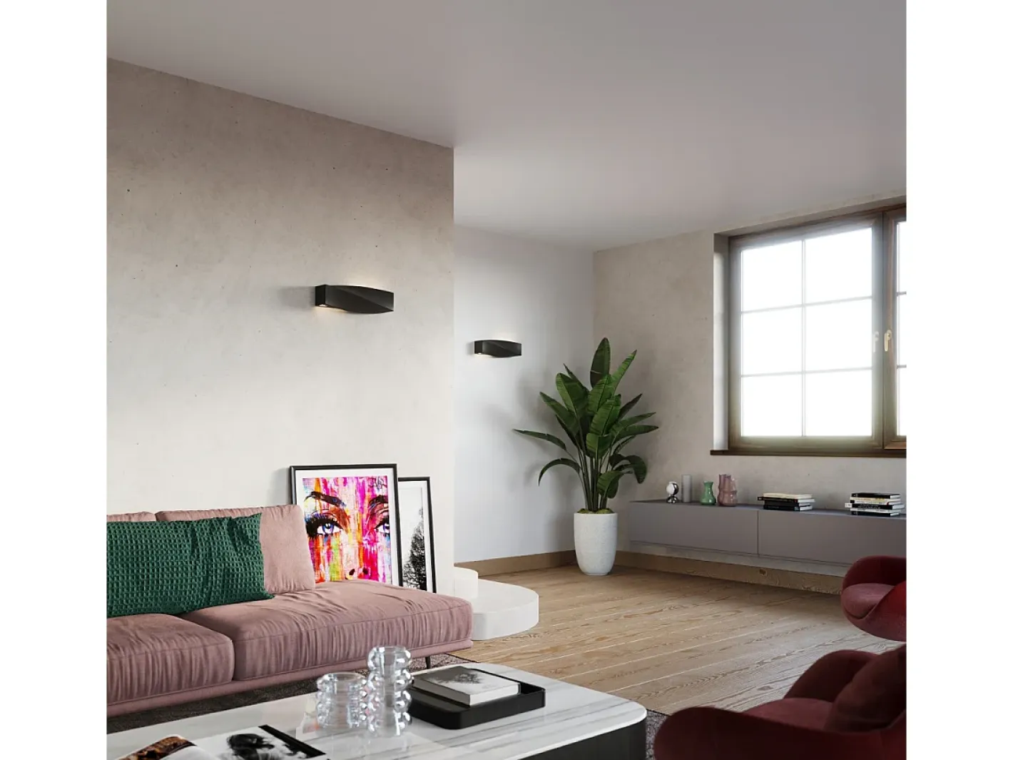 Sollux Lighting Lampade da parete Up & Down Twist nere E27 Apliques Up & Down Twist E27 Negro Clearance
