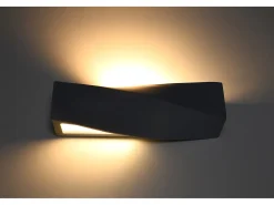 Sollux Lighting Lampade da parete Up & Down Twist nere E27 Apliques Up & Down Twist E27 Negro Clearance
