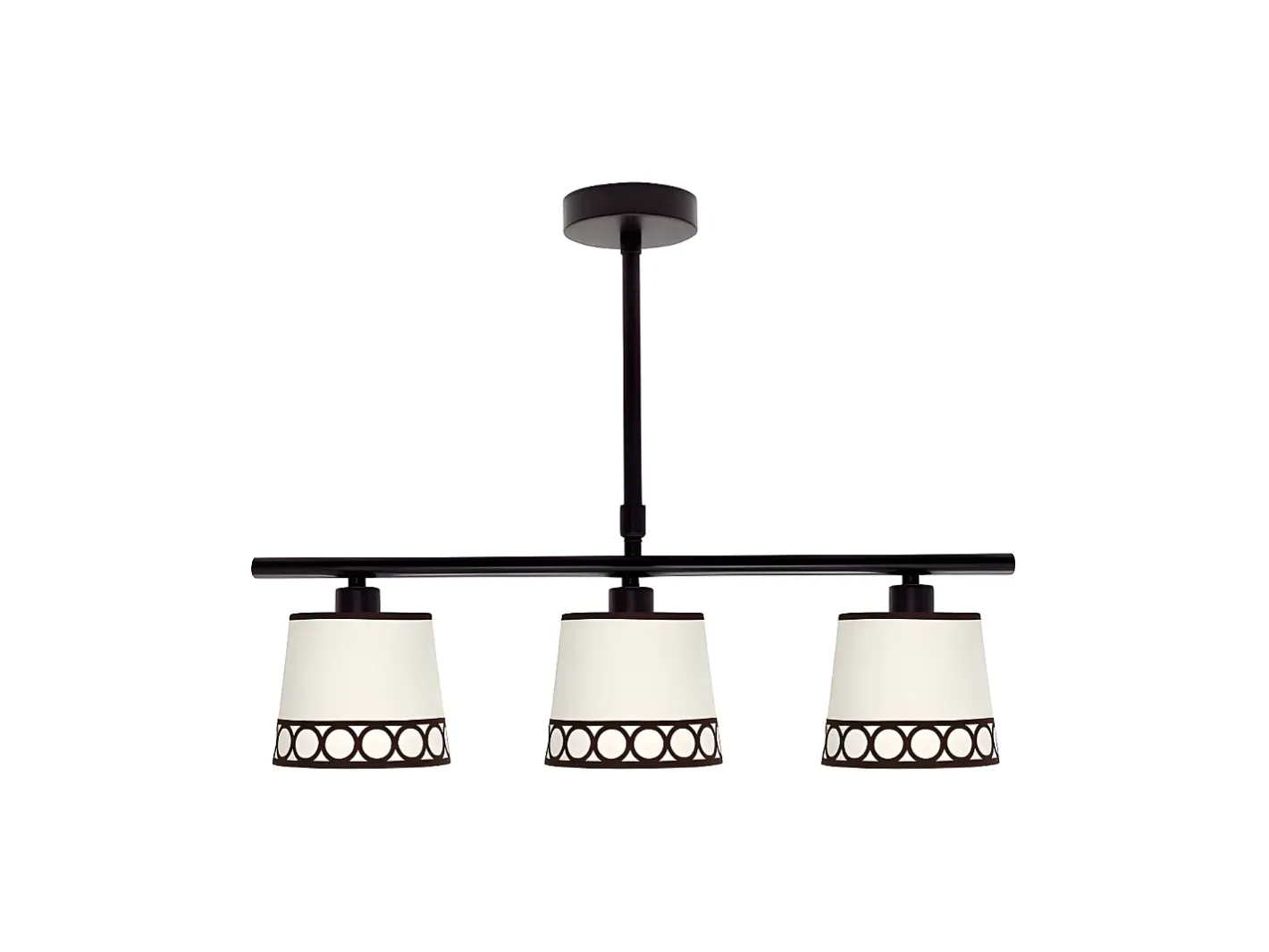 Discount AKUNADECOR Lampara Modelo Dalia 3xe14 Acabado Beis/marron De Marru00f3n
