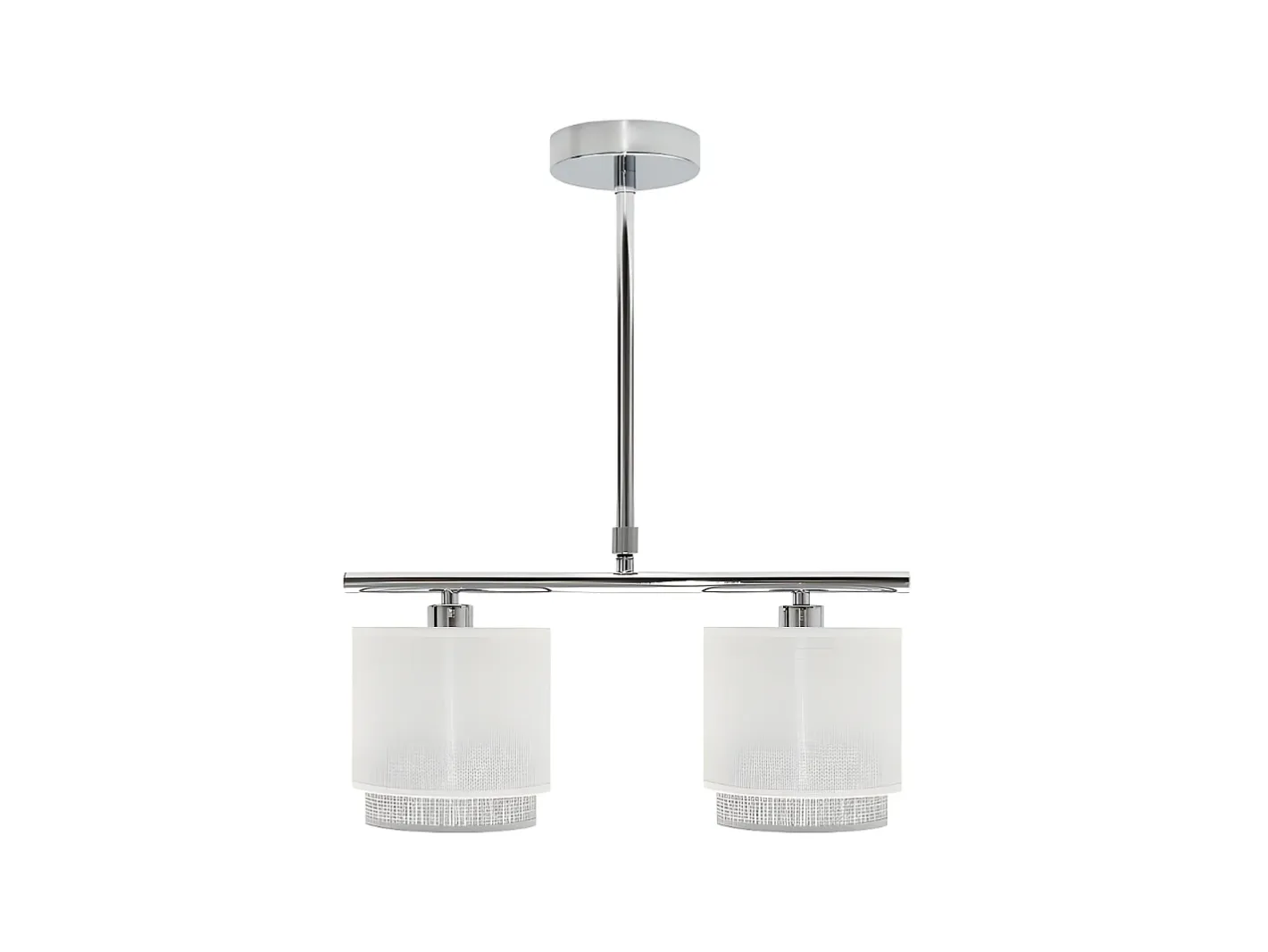 Hot AKUNADECOR Lampara Modelo Kenya 2xe14 Blanca/ De Gris