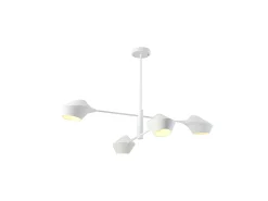 Discount AKUNADECOR Lampara Beijing De 4 Luces En Acabado Blanco
