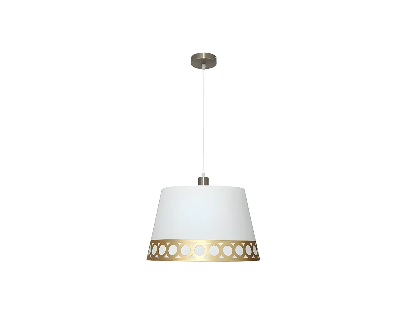 AKUNADECOR Lampara Colgante Modelo Dalia 1xe27 Con Detalle Oro De Blanco Online