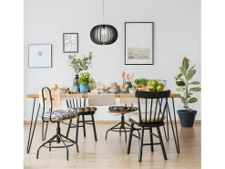 Discount AKUNADECOR Lampara Colgante En Madera Olmo Marron Marru00f3n