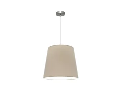 Discount AKUNADECOR Lampara Colgante Maldivas 1xe27 Niquel/piedra Reg.40d De Plateado