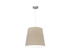 Hot AKUNADECOR Lampara Colgante Maldivas 1xe27 Cromo/piedra Reg.40d De Plateado