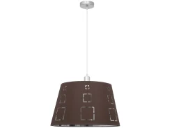 AKUNADECOR Lampara Colgante Modelo Celaya 1xe27 Marron Regx40d De Marru00f3n