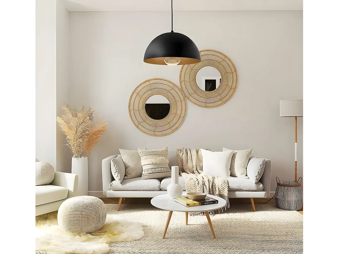 AKUNADECOR Lampara Colgante De La Serie Gaspar De Negro Discount