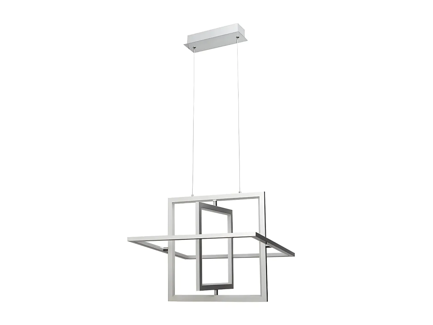 AKUNADECOR Lámpara Suspendida-Lampara Colgante 50w 4000k 3500lm Lexie Cromo Regx45d De Plateado