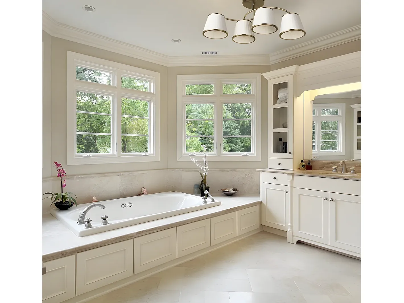 AKUNADECOR Lámpara Suspendida-Lampara Con Pantalla Modelo Lantanas Cromo Plateado