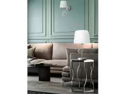 Clearance AKUNADECOR Lampara Cromo Con Pantallas Luxor 3 Luces Plateado