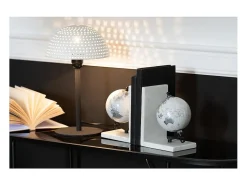 J-Line Lampara de mesa seta bolas hierro brillante blanco/negro Alt. 36 Negro / Blanco Best