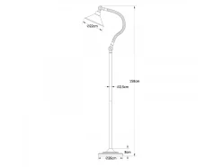 AKUNADECOR Lampara De Pie Rustico De Metal Modelo Soga De Negro Online