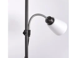AKUNADECOR Lámpara De Pie-Lampara De Pie Varese De Metal Con Acabado De Intelusa Negro