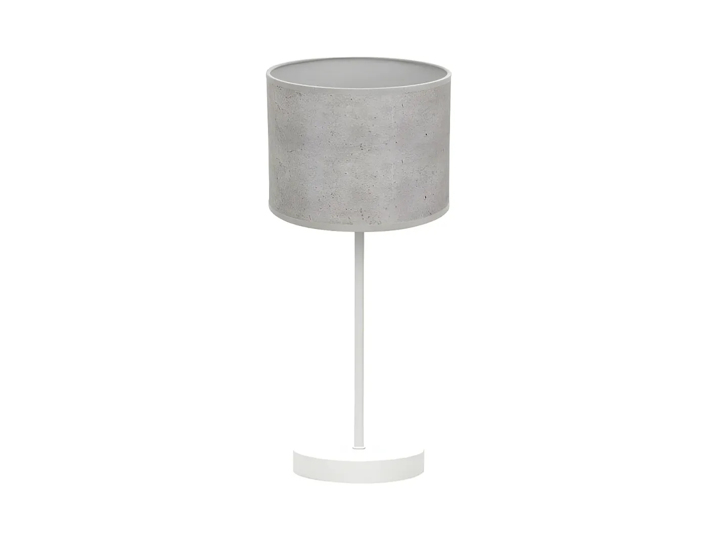 Online AKUNADECOR Lampara De Sobremesa Color Cemento Gris Modelo Jerte Blanco