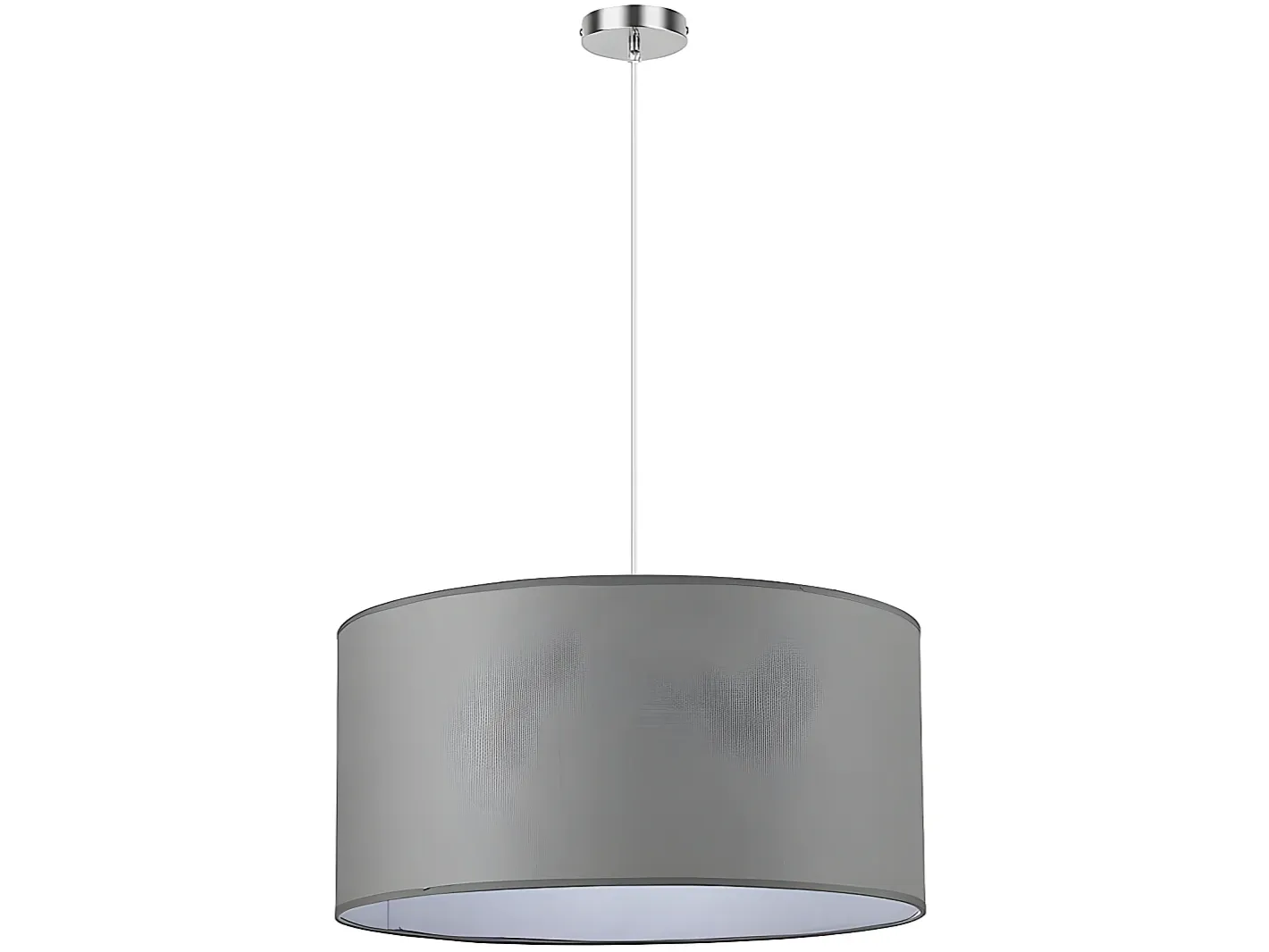 AKUNADECOR Lampara De Techo Colgante Serie Chanza En Cromo/ Gris New