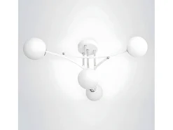 AKUNADECOR Lámpara Suspendida-Lampara La Habana 4xg9 /cromo 59x59x25 Cm Blanco