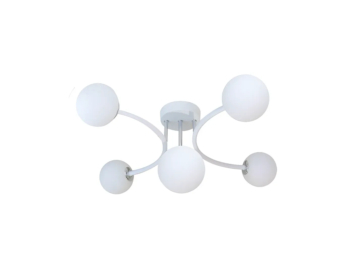 Sale AKUNADECOR Lampara La Habana 5xg9 /cromo 48x46x22 Cm Blanco