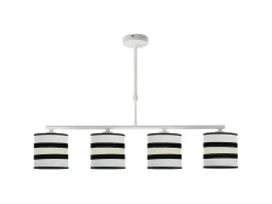 Online AKUNADECOR Lampara Lineal Blanca/beis Modelo Karla 4xe14 Blanco