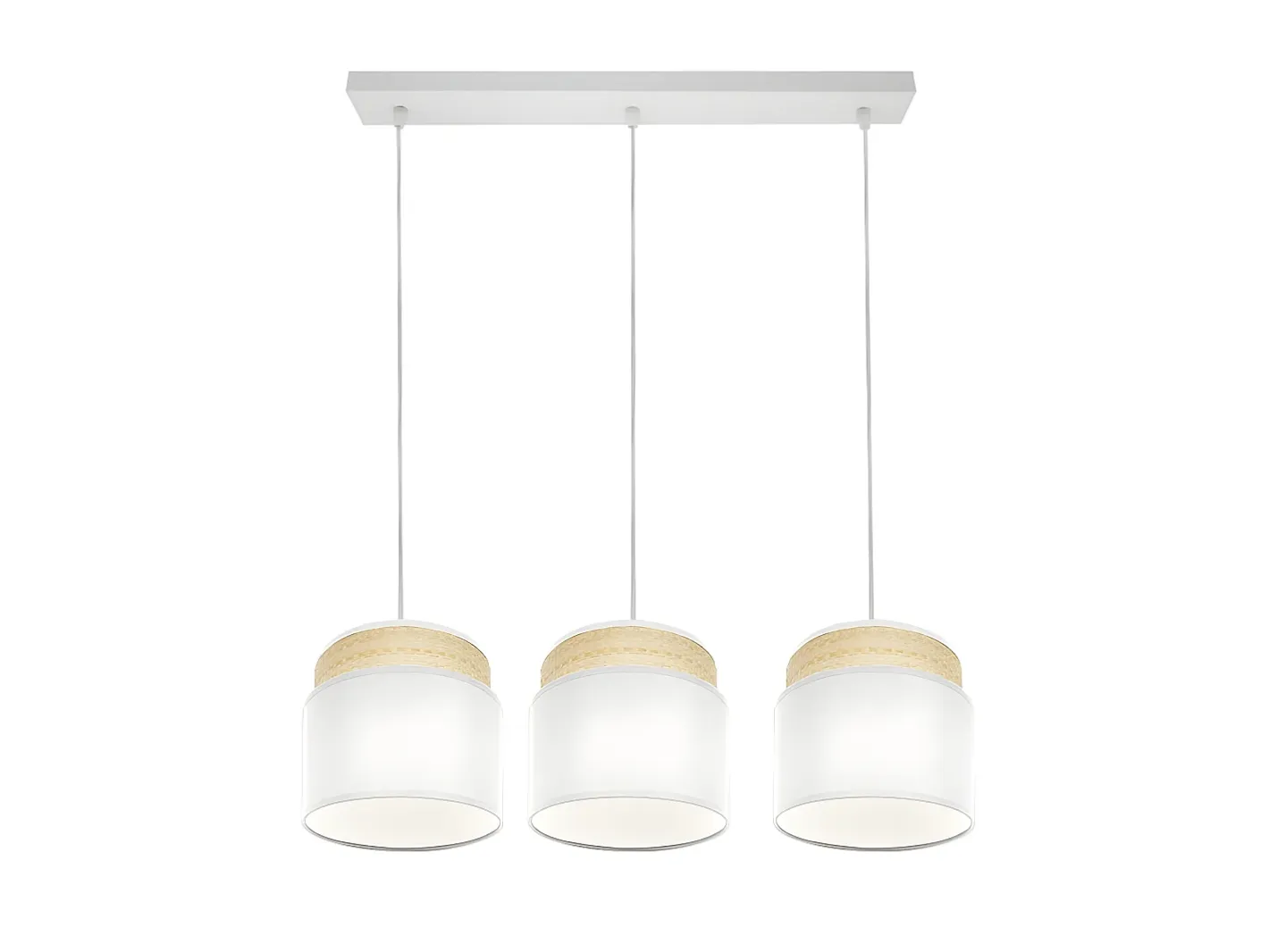Online AKUNADECOR Lampara Lineal /natural Mmodelo Kandy 3 Luces Regulable Blanco