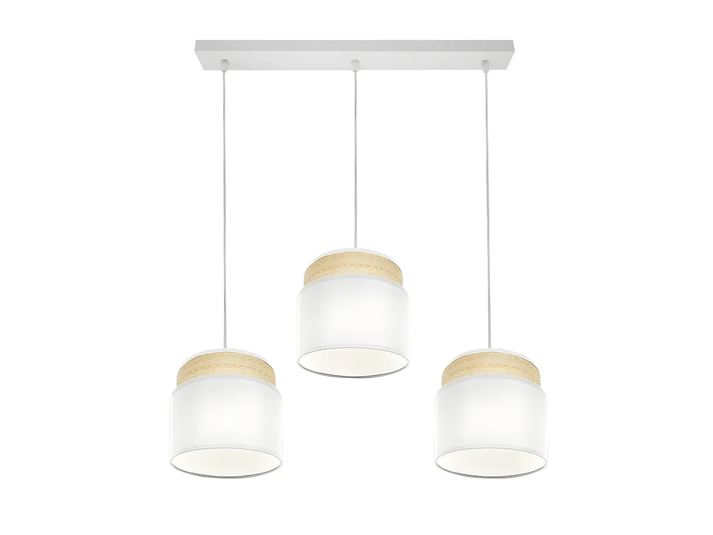Online AKUNADECOR Lampara Lineal /natural Mmodelo Kandy 3 Luces Regulable Blanco