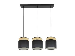 Online AKUNADECOR Lampara Lineal Modelo Kandy 3 Luces Natural/ Negro