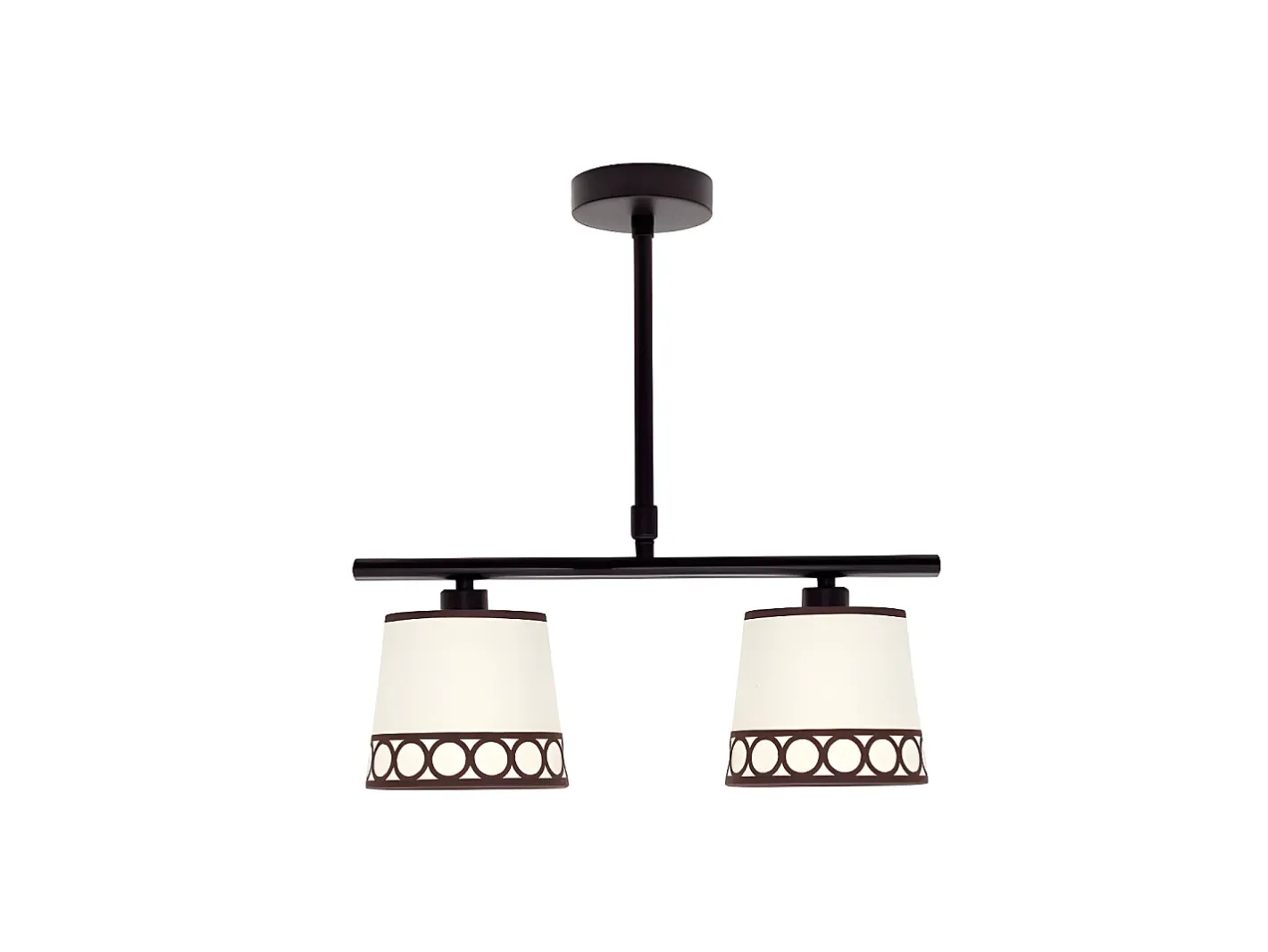 Discount AKUNADECOR Lampara Modelo Dalia De 2xe14 Beige / Marron De Marru00f3n