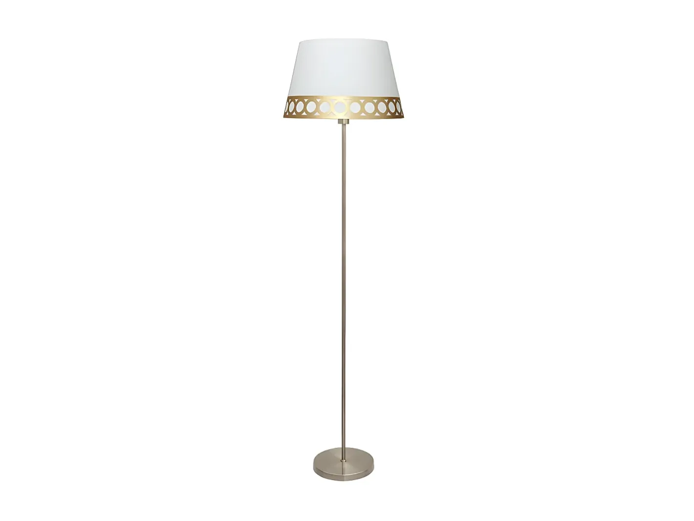 AKUNADECOR Lámpara De Pie-Lampara Pie Salon Dalia 1xe27 /oro De . Blanco