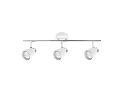 New AKUNADECOR Lampara Regleta Diego 3xgu10 Blanca De . Blanco