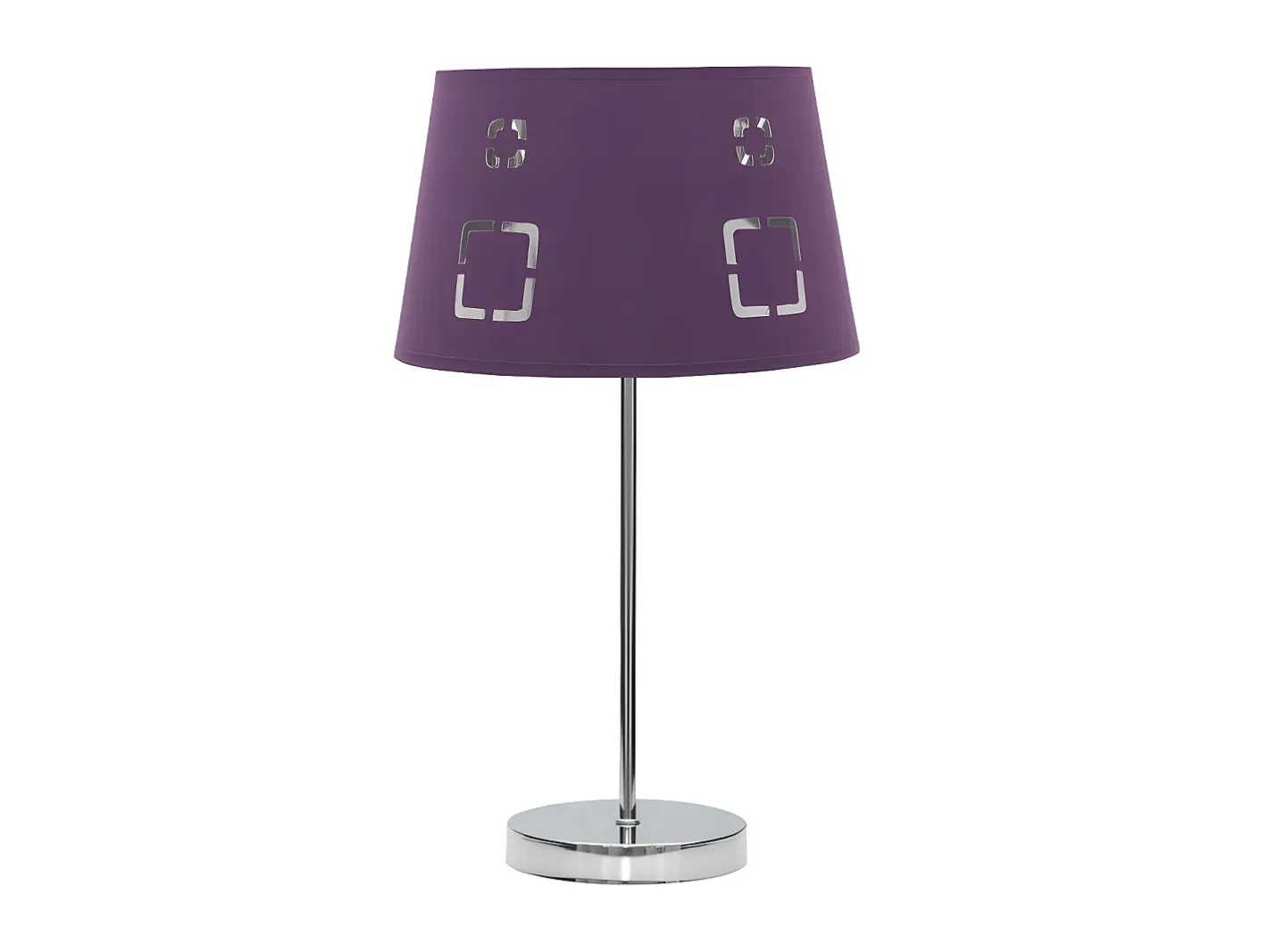 AKUNADECOR Lámpara De Mesa-Lampara Sobremesa Celaya 1xe14 Berenjena De . Plateado