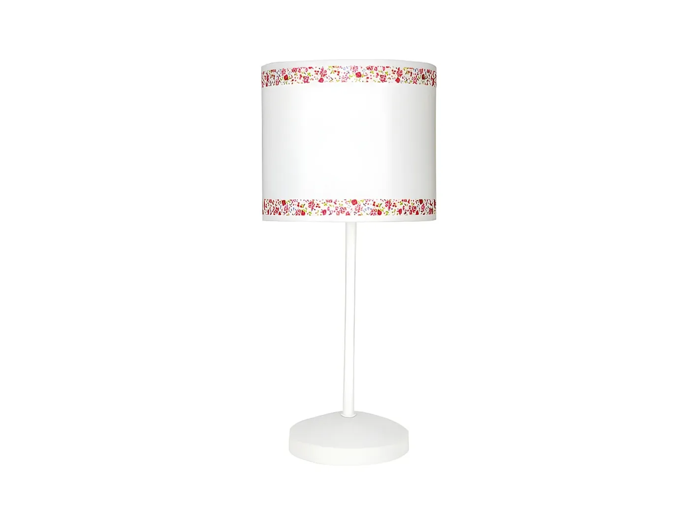 AKUNADECOR Lámpara De Mesa-Lampara Sobremesa Cenefa Blanco/ 1xe14 De . Rosa