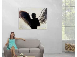 MCW Óleo ángel pintado a mano Multicolor Discount