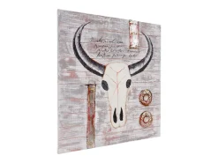 Discount MCW Óleo toro pintado a mano Multicolor