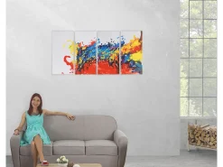 MCW Cuadro-Óleo Wave pintado a mano Multicolor