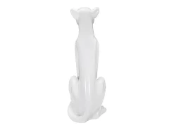 Leopardo sentado cm 27x38x74 Blanco Clearance