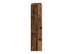 Biombo-Librería/Separador de ambientes madera vieja 105x24x102 cm Marru00f3n