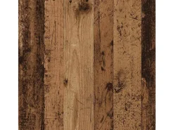 Biombo-Librería/Separador de ambientes madera vieja 105x24x102 cm Marru00f3n