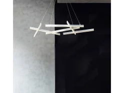Maytoni Lámpara Suspendida-Line Lámpara colgante de techo LED integrado Blanco