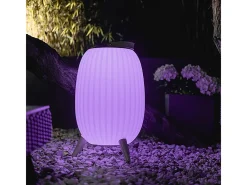 Linterna portátil musical EZIlight® Ambiant XL Altavoz Bluetooth Waterproof IP65 100W - Blanco