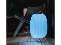 Linterna portátil musical EZIlight® Ambiant XL Altavoz Bluetooth Waterproof IP65 100W - Blanco