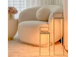 Lumisky Iluminación Exterior-Linterna solar recargable H33CM HYDRA Blanco