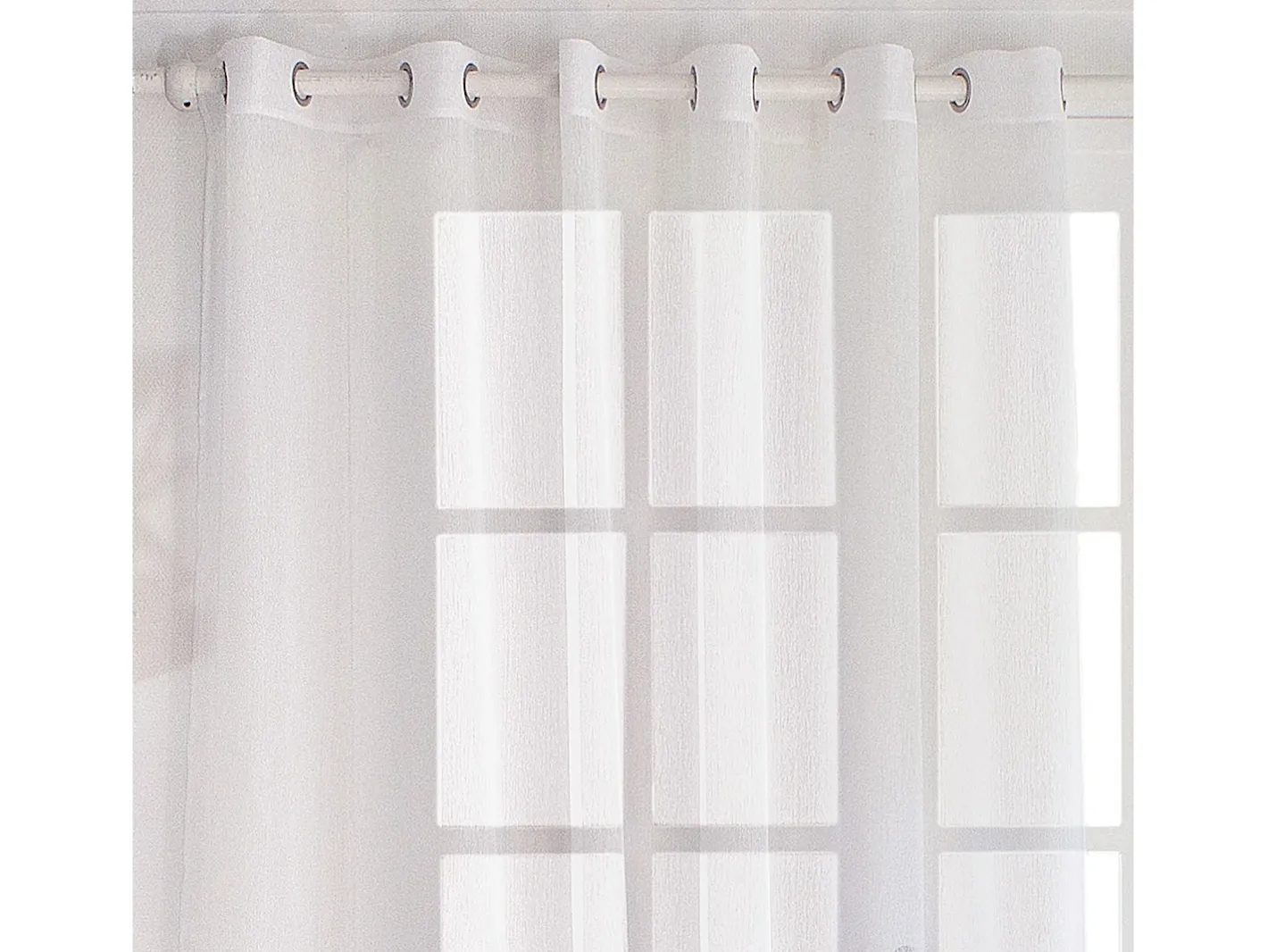 ENJOY HOME Ropa De Casa-Liso con ojales grandes Blanco