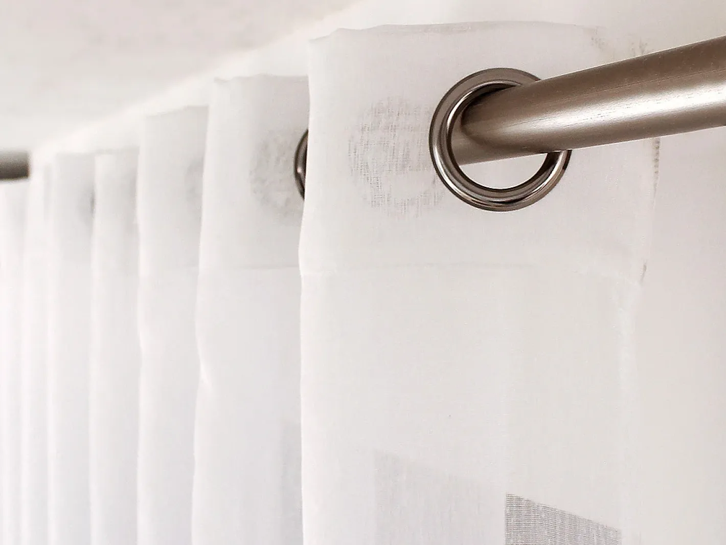 ENJOY HOME Ropa De Casa-Liso con ojales grandes Blanco