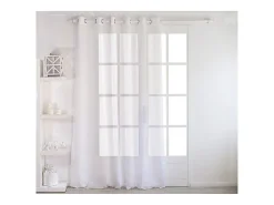 ENJOY HOME Ropa De Casa-Liso con ojales grandes Blanco